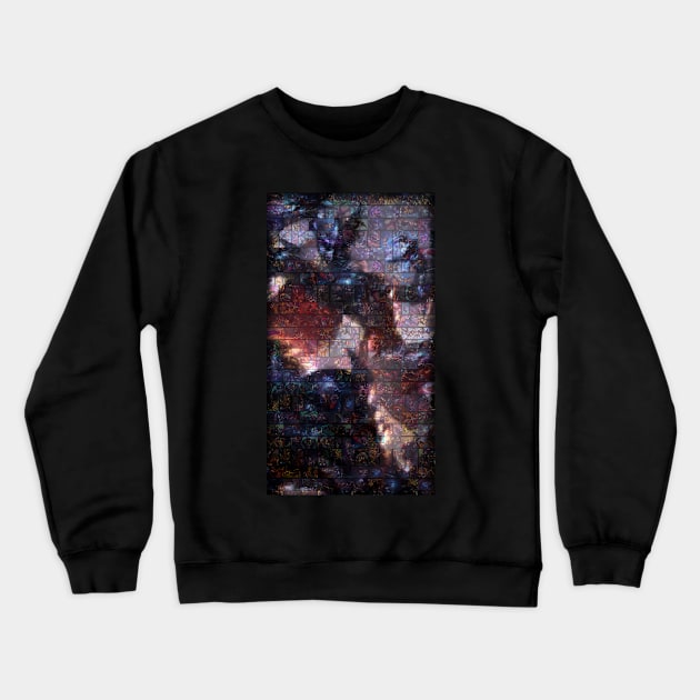 Ashe Mosaic Portrait 8 Crewneck Sweatshirt by nowtfancy